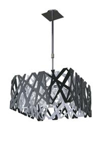 M1286  Tokio Square Pendant/Semi Flush 4 Light